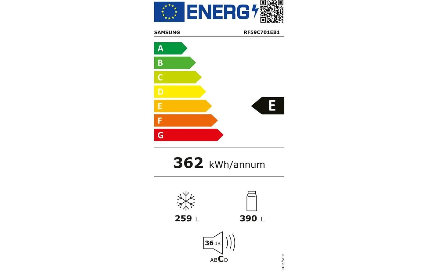 Foodcenter RF59C701EB1/WS Schwarz<br>Side by Side Kühl- und Gefrierteil