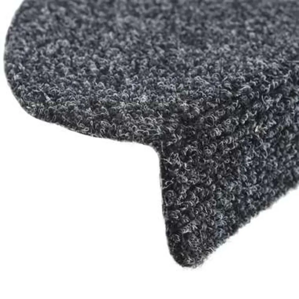 vidaXL - Trapmat - Grijs - Polypropyleen - 65 x 21 x 4 cm - 15 stuks