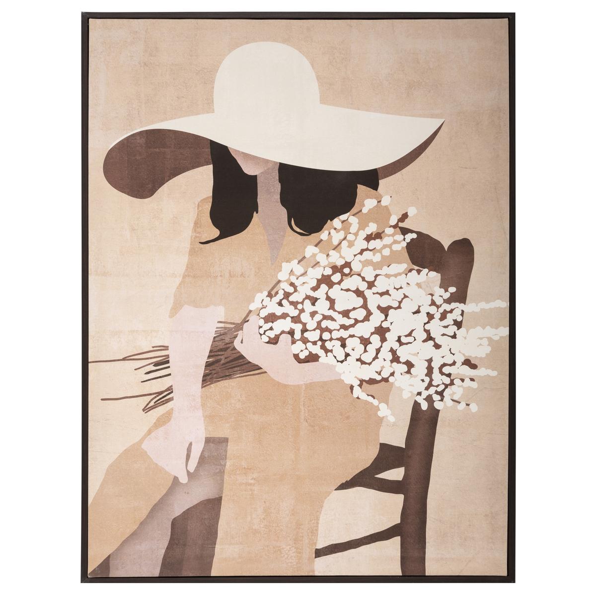 TOILE IMPRIMEE FEMME D.58X78CM
