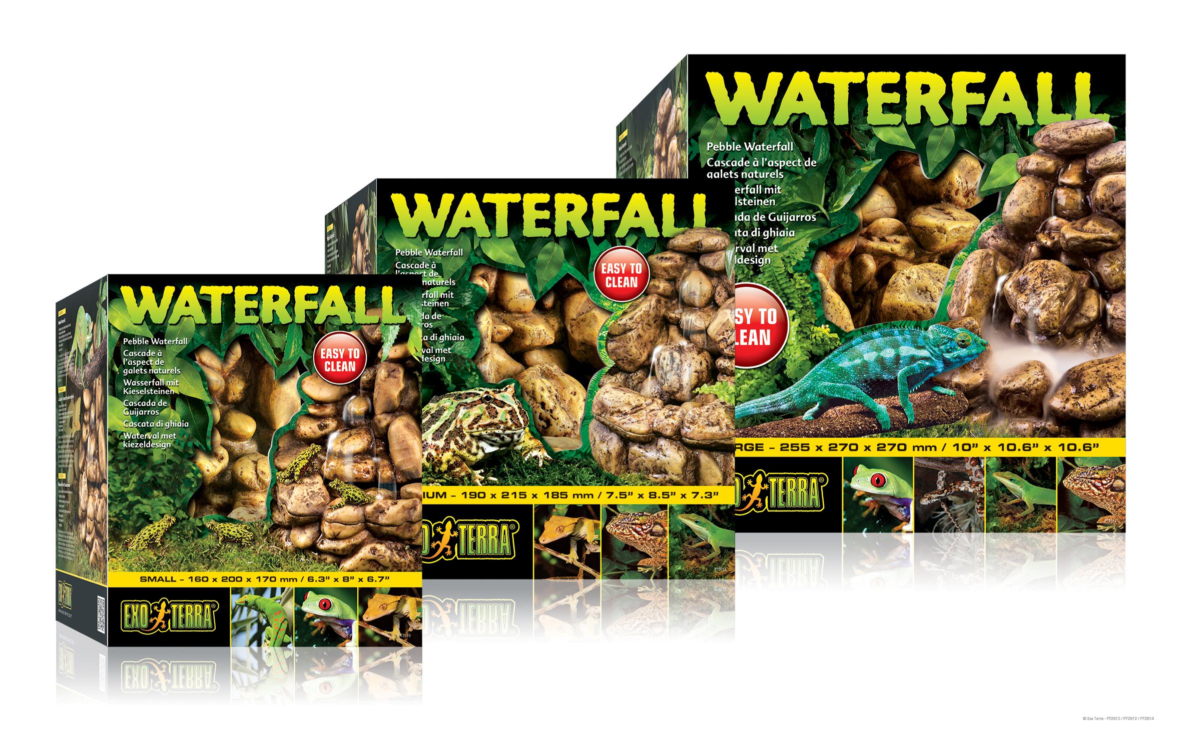 Wasserfall Large, 25.5 x 27 x 27 cmWasserfall mit Kieselsteindesign