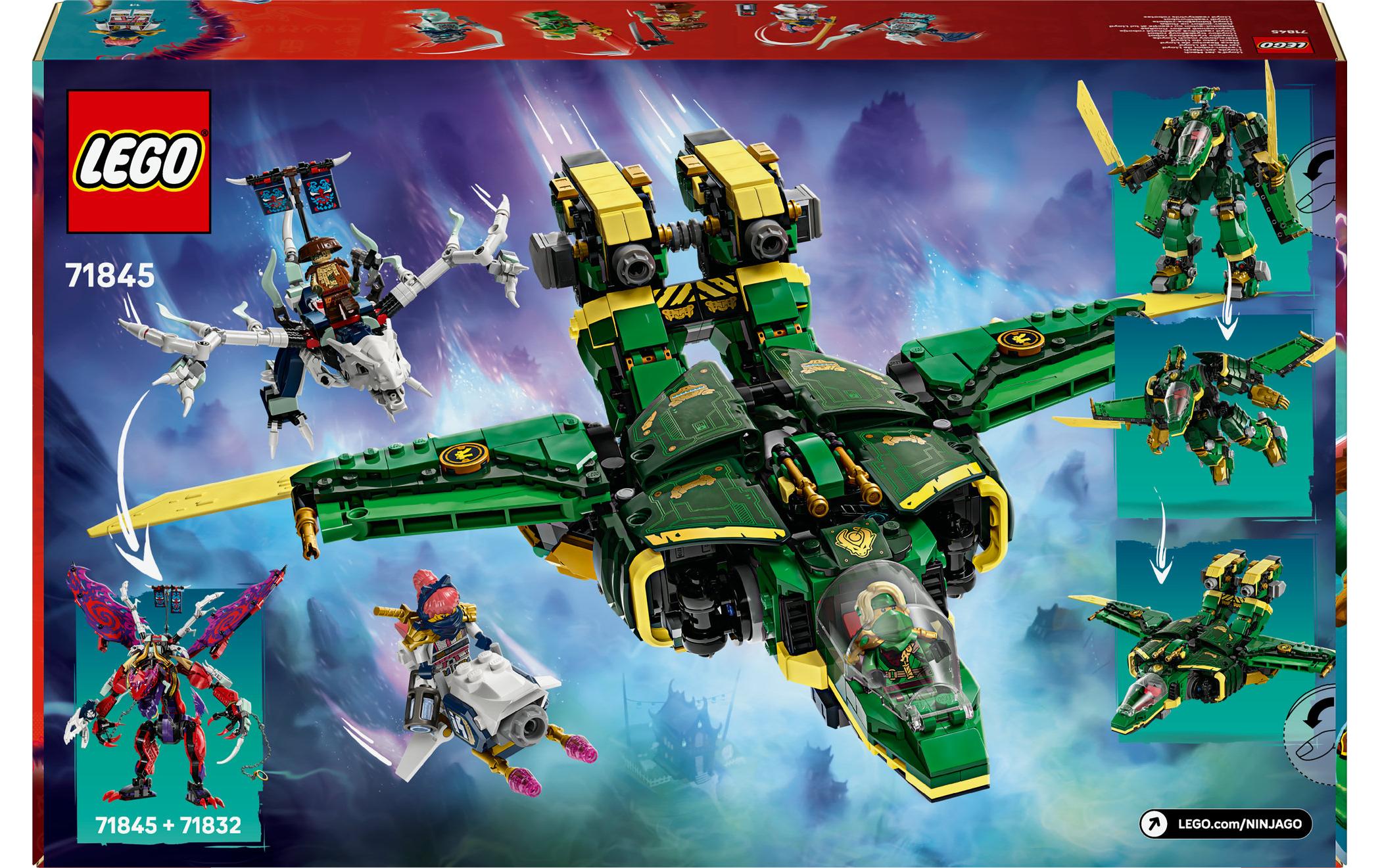 Ninjago Lloyds Jet-Mech 71845Ninja-Spielzeug für Kinder