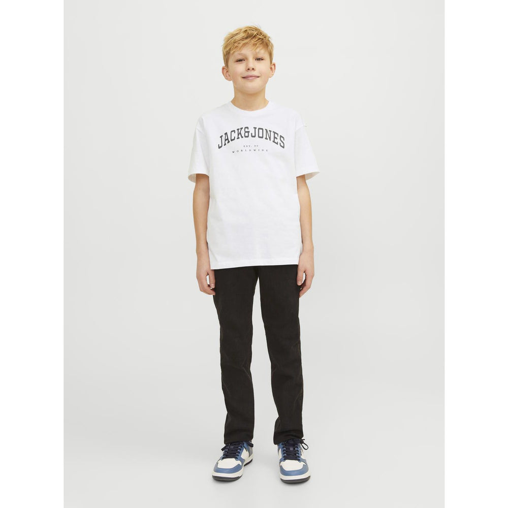 Køb Jack & Jones Junior White Caleb Varsity T-Shirt O-Neck Noos