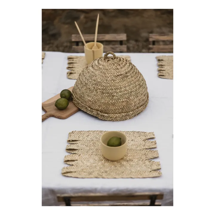 Cosydar Set de table tressé en feuille de palmier