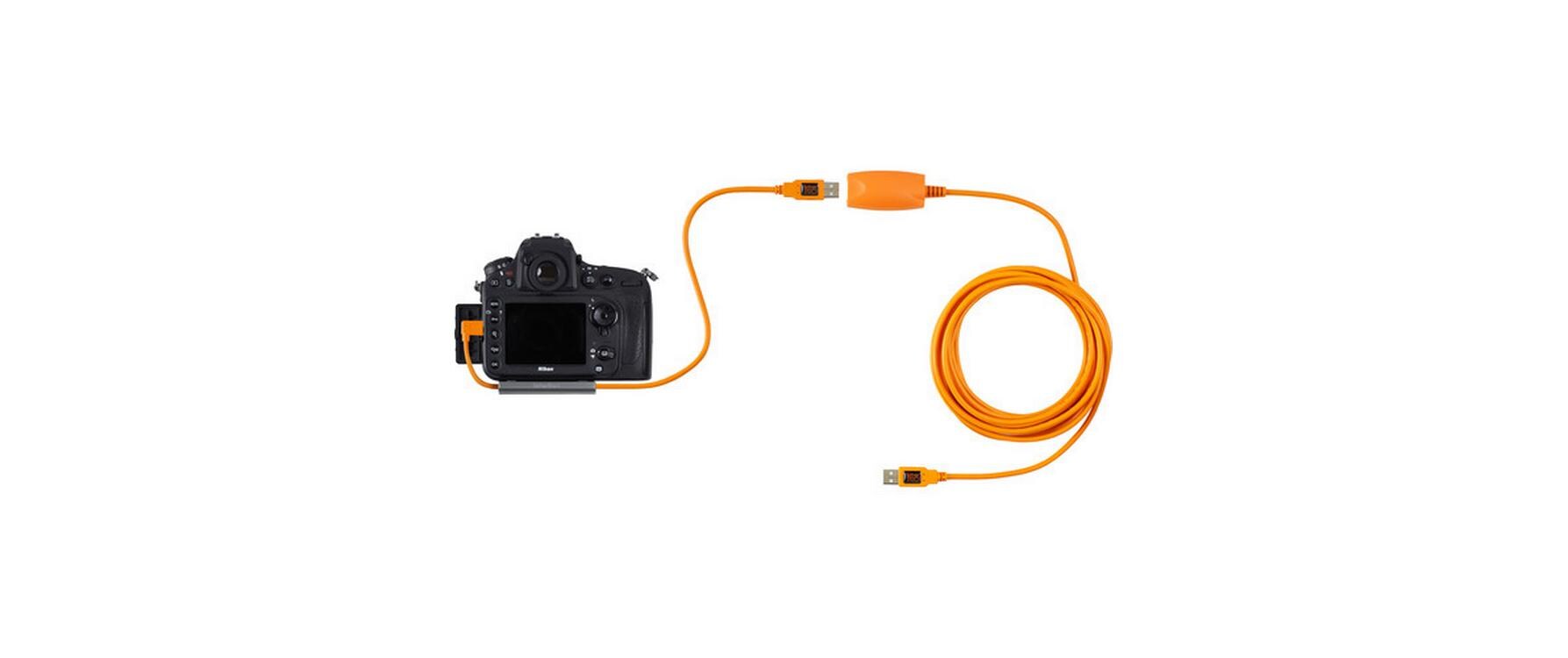 Kabel TetherPro USB 3.0 to Micro-B, 0.5m OrangeUSB 3.0 zu USB Micro-B mit rechtwinkligem Stecker