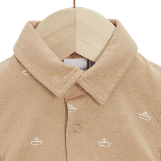 Body à manches courtes Liberty and Sea Life   Camel        de               P'tit Bisou Petit Prix