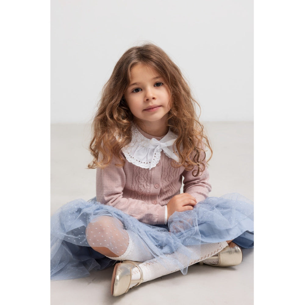 Køb MarMar Modal Mix Cable Faded Rose Totti Strik Cardigan