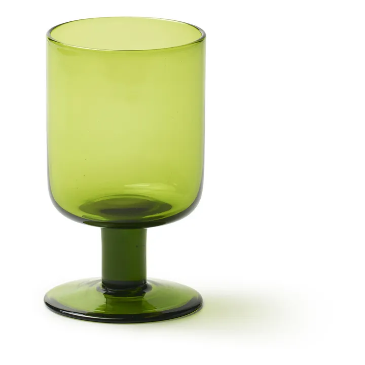 Bitossi Verre à vin Bloom | Vert olive
