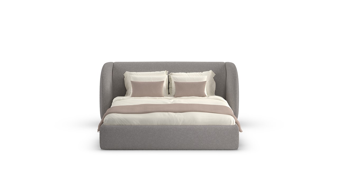 Bed Cove - Wool look light grey