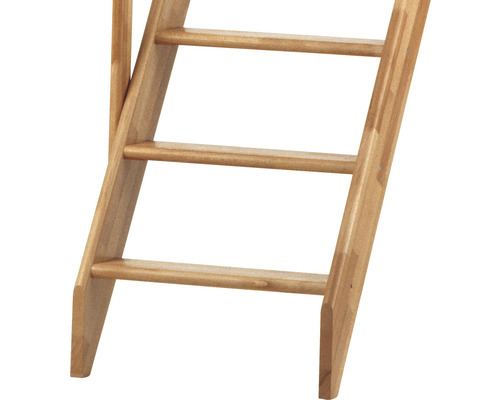 Pertura Calypso trapboom, beuken gelamineerd hout, zonder stootborden, onbehandeld, recht, 57,2 cm, 12 treden / 13 stootborden