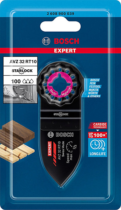 Doigt de ponçage Bosch Starlock carbure Expert AVZ32RT10