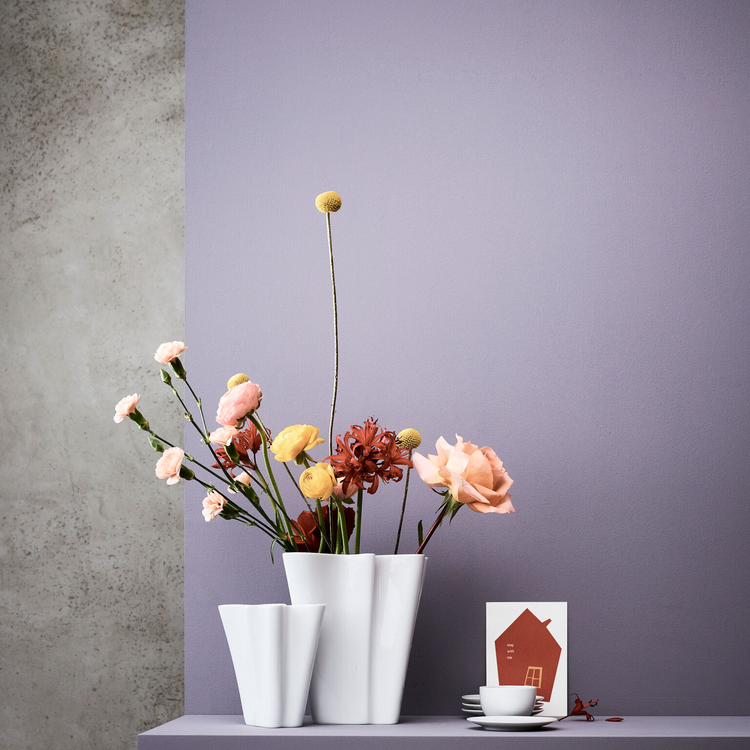 Flux Weiss Vase 26 cm