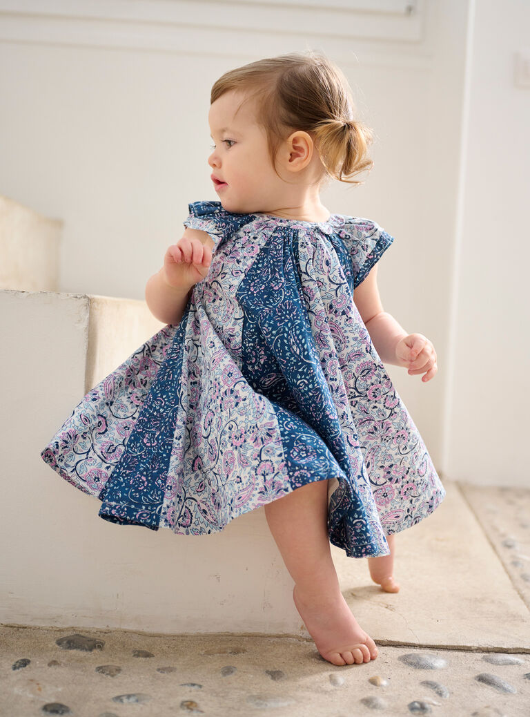 Robe à imprimé floral pour bébé fille