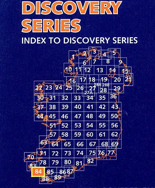 ORDNANCE SURVEY - 84 CORK IRLANDE 1 50 000