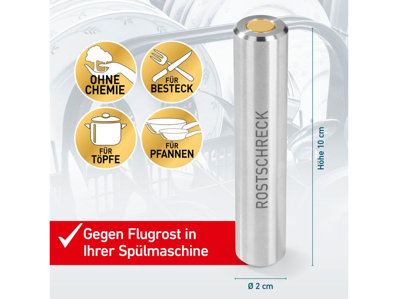 Rokitta Rostschreck Rostreiniger 1 Stück Flugrost anziehender Magnet für die Spülmaschine oder die Besteckschublade aus «Die Höhle der Löwen»