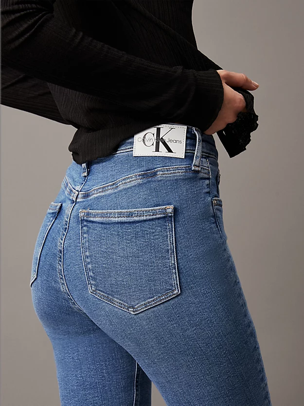 Calça jeans skinny de cintura alta