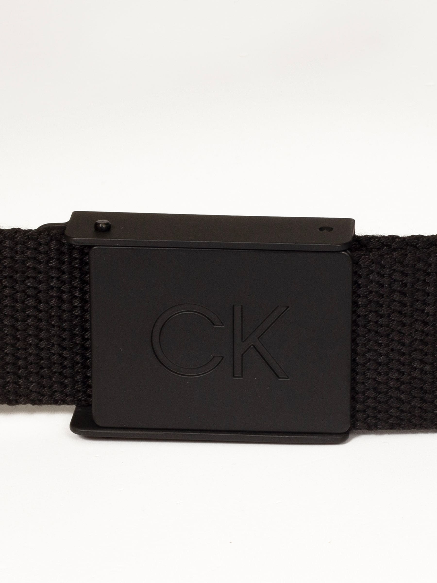 Zwart - Calvin Klein Golf Monogram Buckle Belt