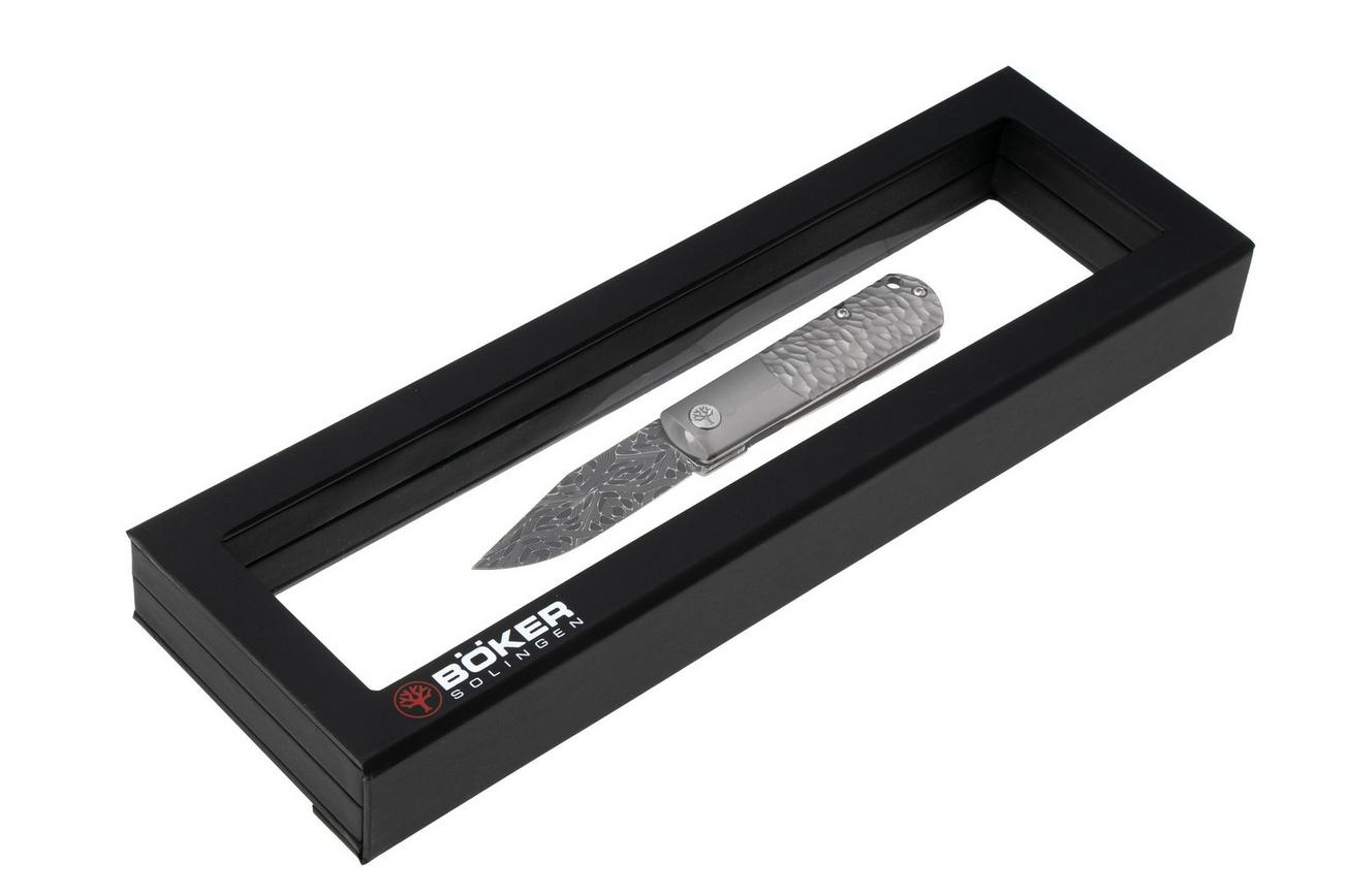 Böker BRLW 110673DAM, Meteorite Damast, Silver Titanium zakmes