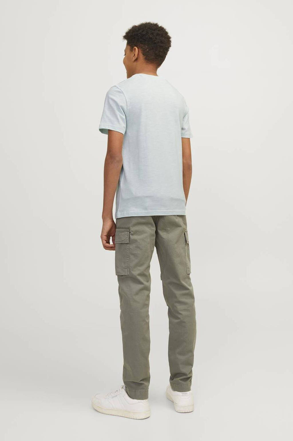 JACK & JONES T-shirt JORLAFAYETTE met logo licht mintgroen