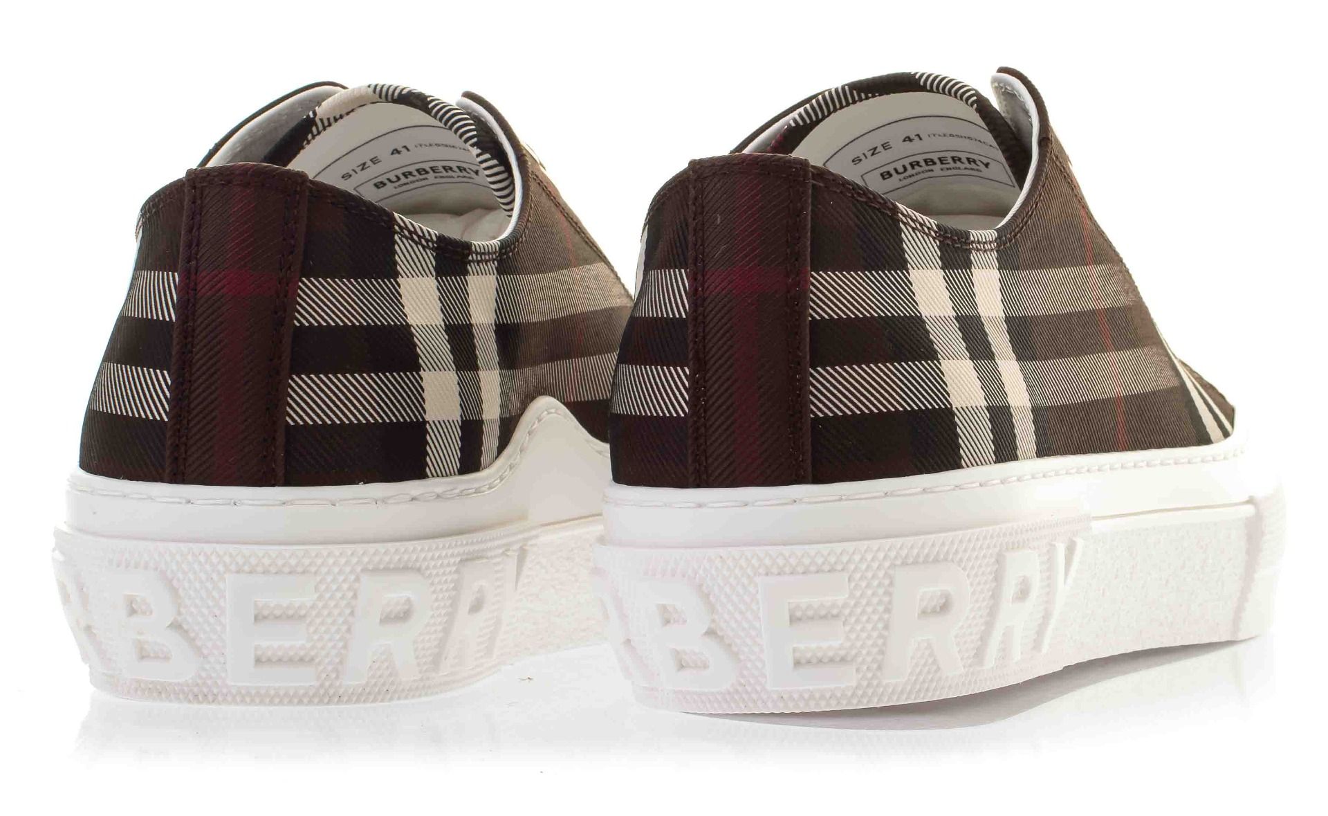 Burberry Check Cotton Sneakers