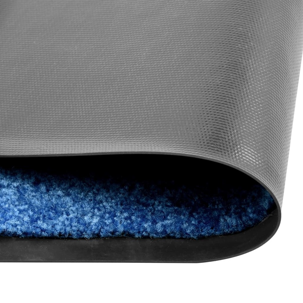 Paillasson lavable bleu 60x180 cm