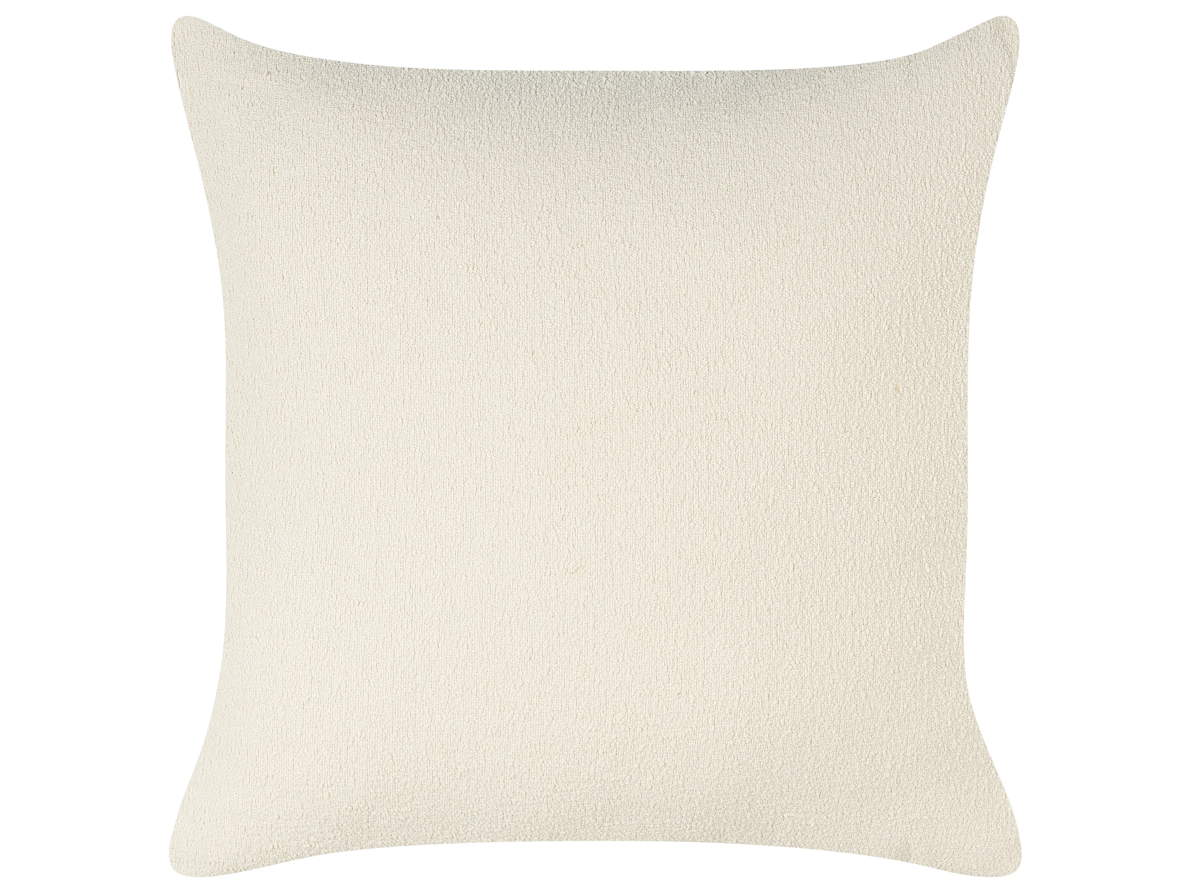 Linkszijdige chaise longue RIOM Bouclé Gebroken wit
