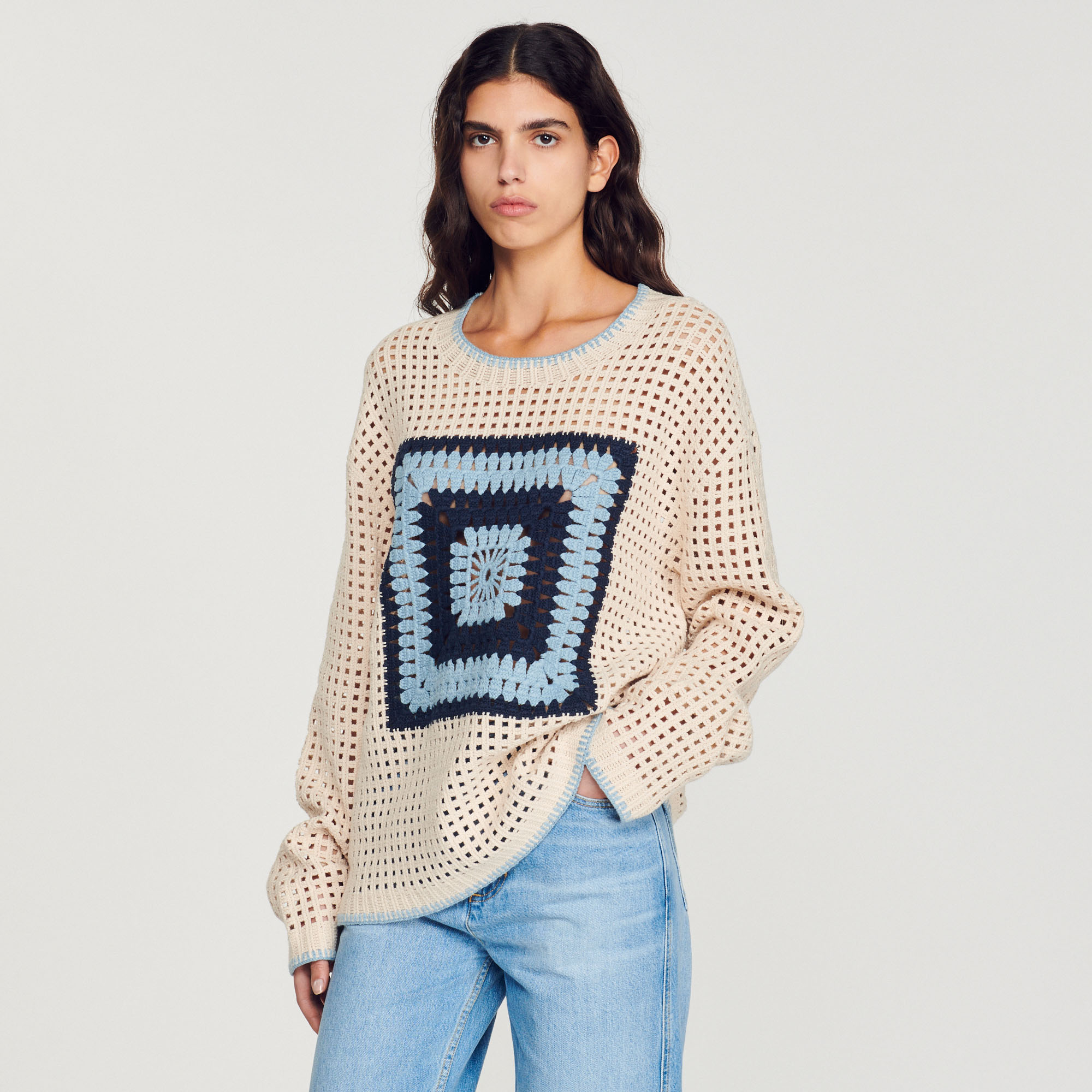 Pull en maille crochet