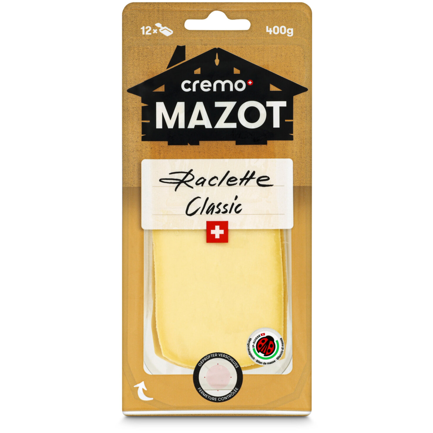 Mazot Raclette IP-Suisse classic Scheiben