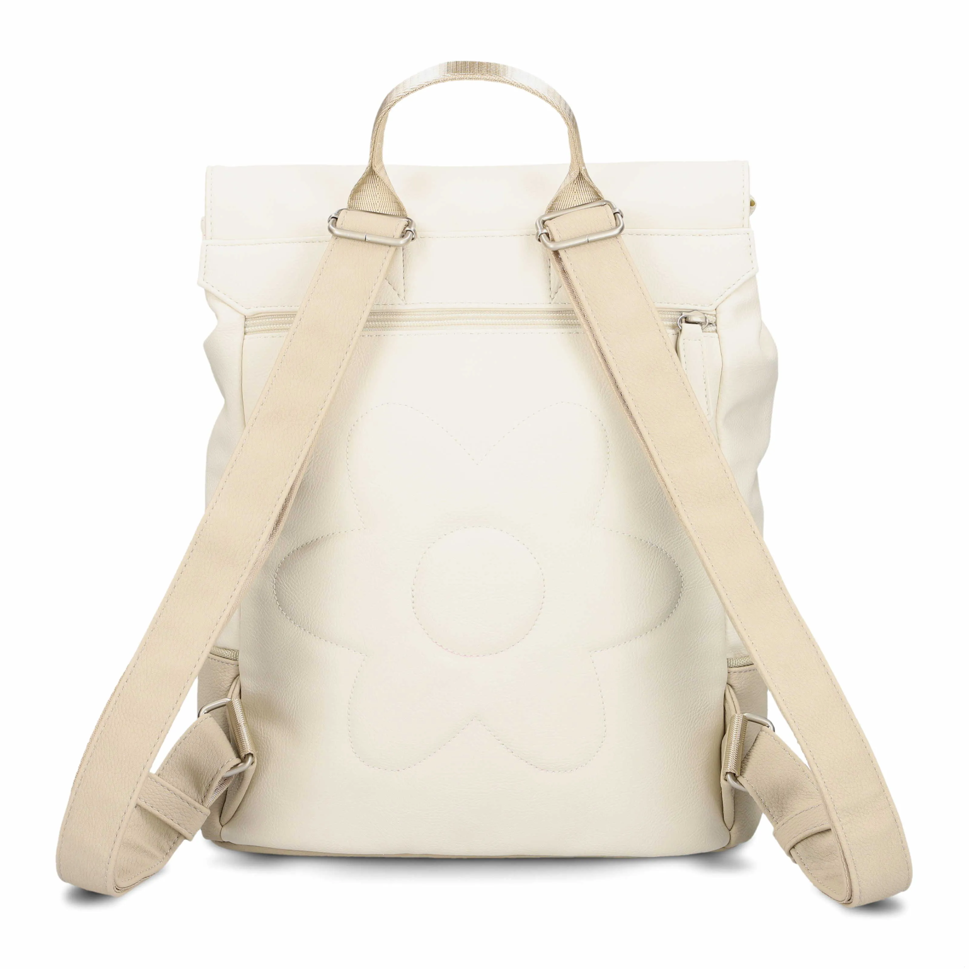 ZWEI Rucksack Beige Lederimitat