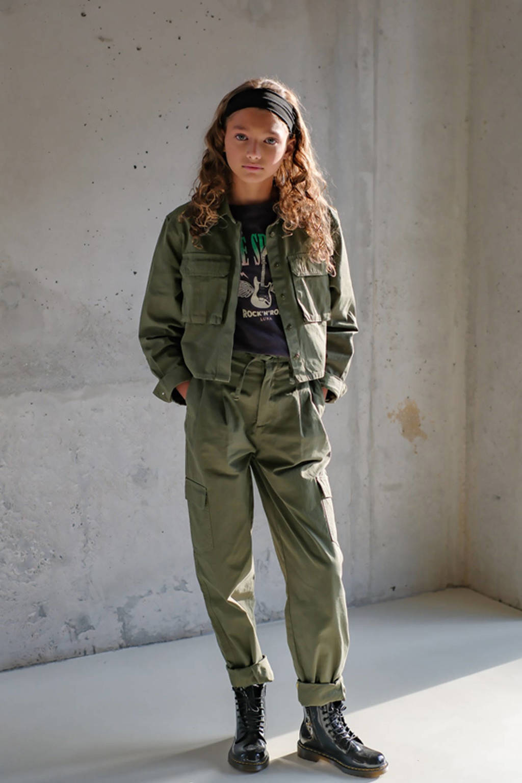 Like Flo blouse Cassy armygroen