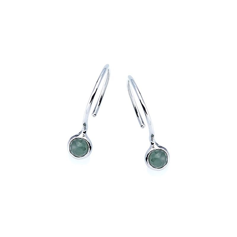 BO Aventurine boule argent rhodie