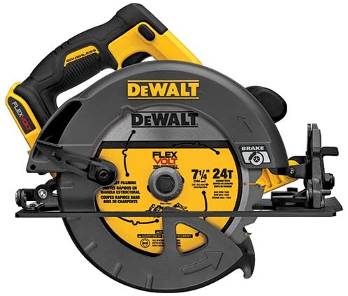 Serra circular DEWALT FLEXVOLT 60V MAX, 7 1/4 polegadas, sem escovas, somente ferramenta (DCS575B)
