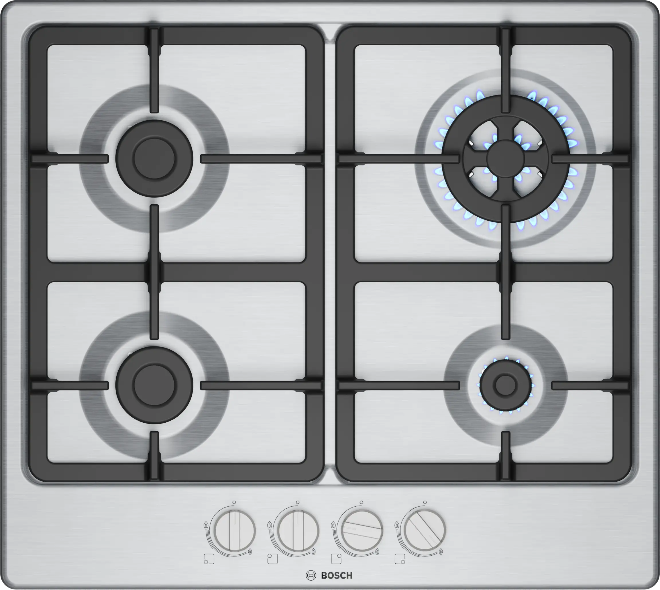 Serie 4 Gaskookplaat 60 cm Inox