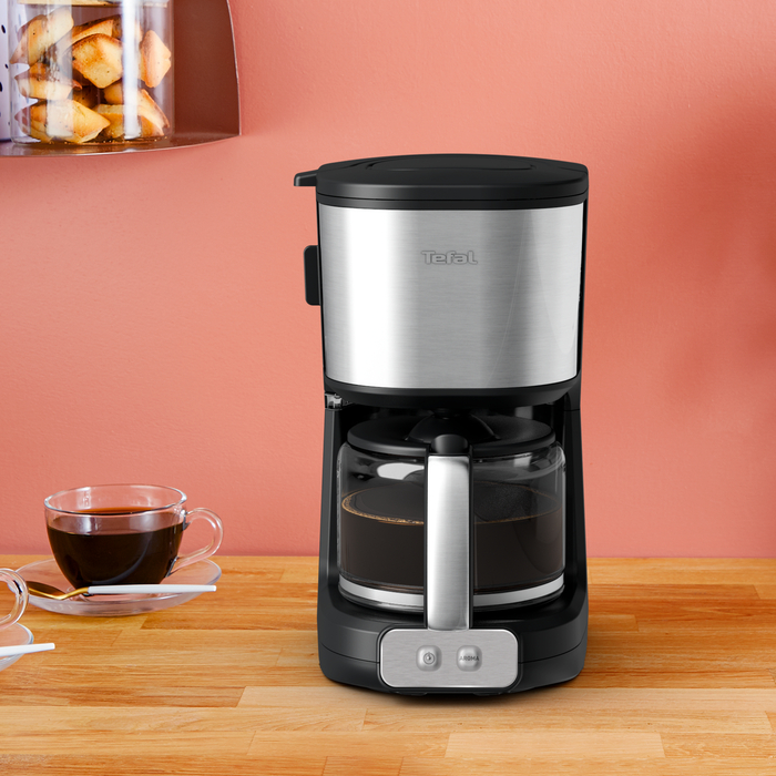 Tefal element noir inox 15 tasses