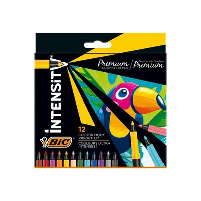 BIC Intensity Premium - 12 Feutres - couleurs assorties