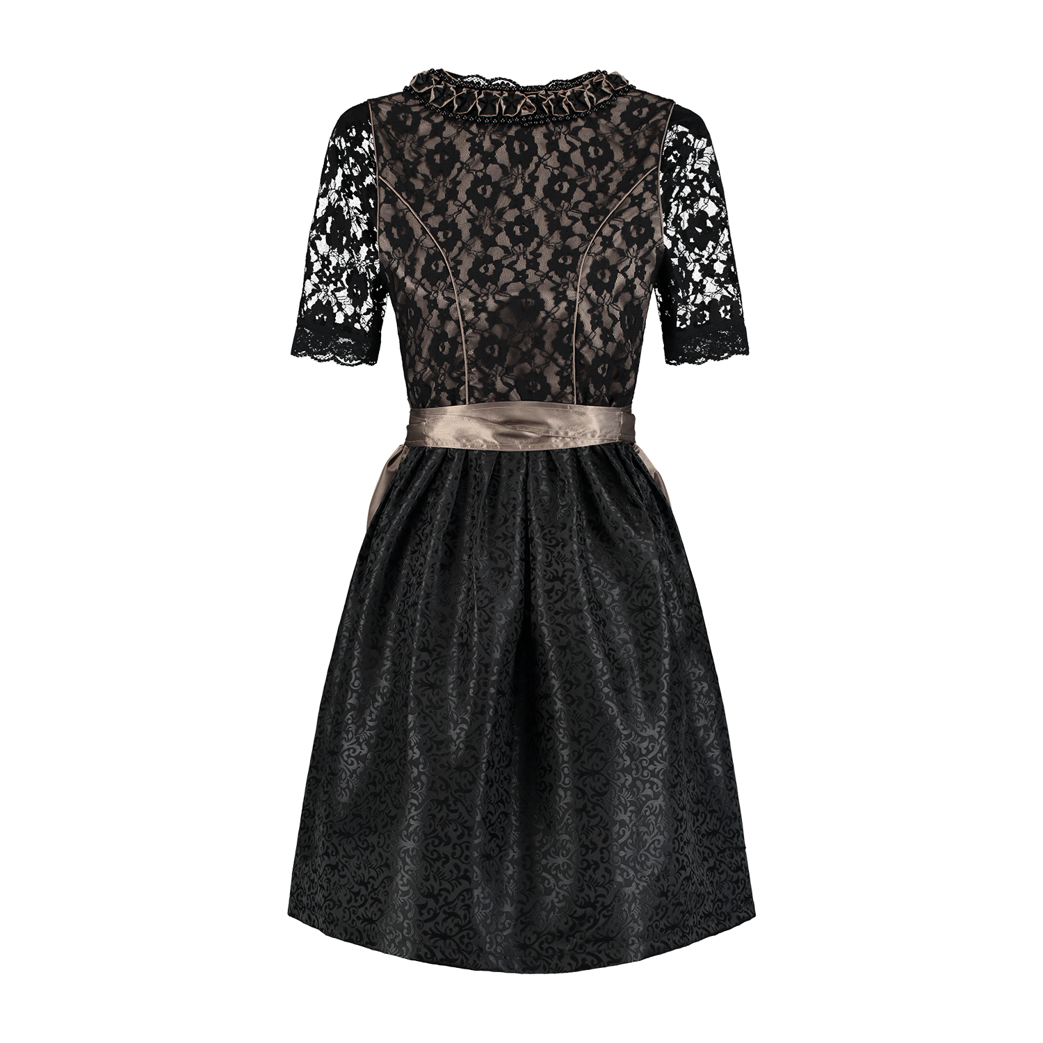 Zwart Bruine Dirndl Jurk Oktoberfest Dames
