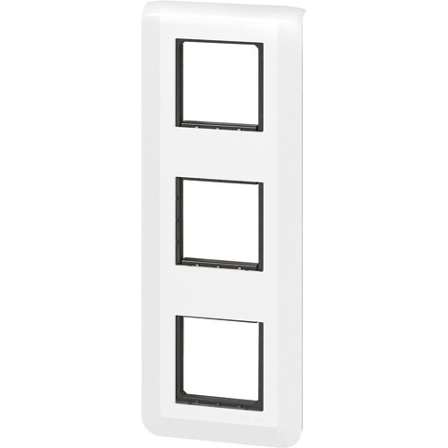 Plaque avec support pour 3 x 2 modules - Mosaic - montage vertical - entrax