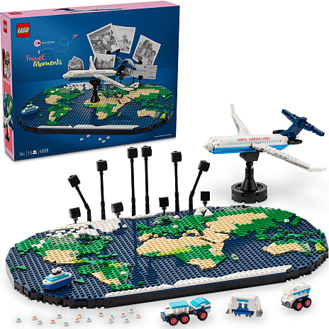 LEGO Rejseminder sæt med verdenskort 41838
