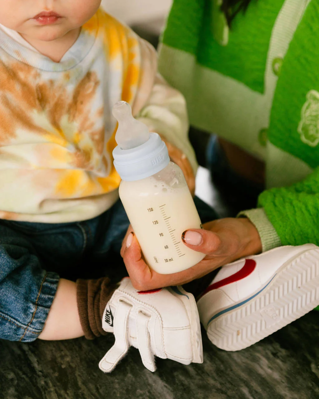 BIBS Babyfles 270 ml - Blush - met silicone speen en opvouwbare trechtertje