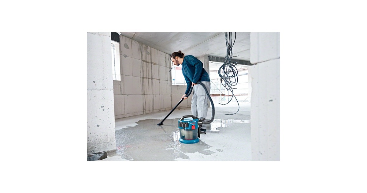 BoschGAS 18V-10 L nat- en droogzuiger  (Blauw, Accu en oplader niet inbegrepen)