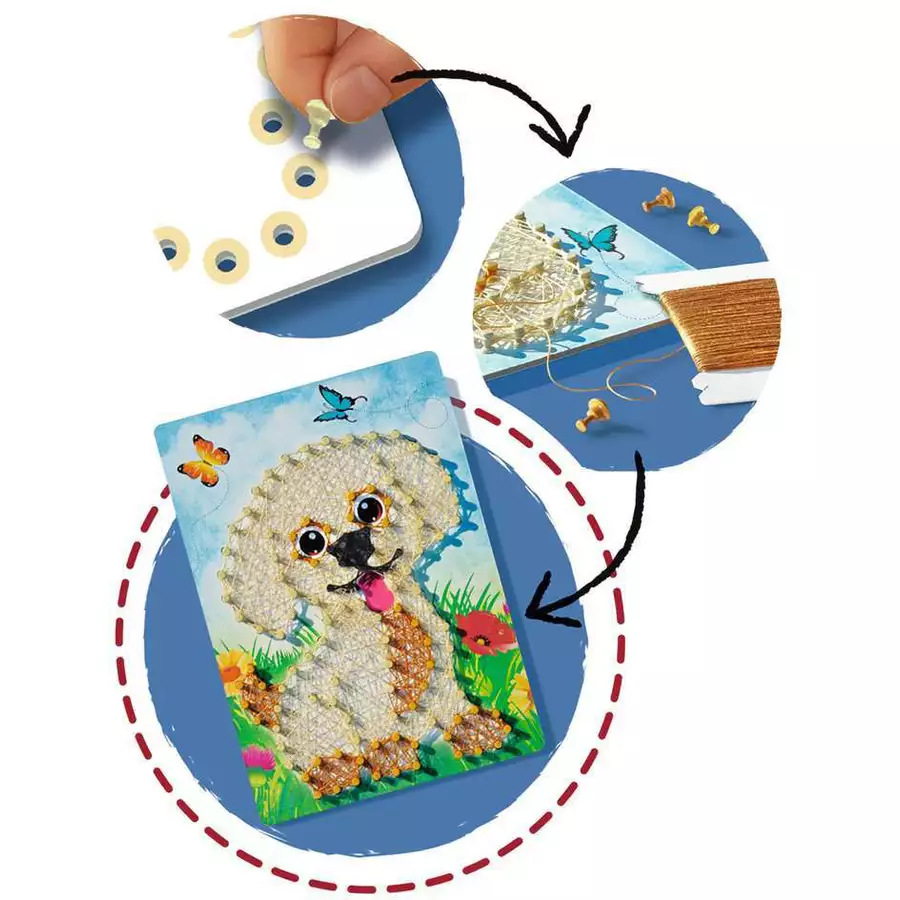Ravensburger BeCreative String Art Dogs bunt