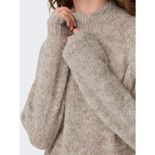 JDY Zoey Life Striktrøje, Chateau Gray Melange, S