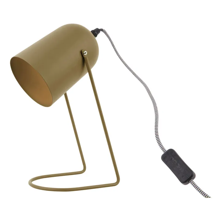 Present Time Lampe à poser Enchant en fer | Vert kaki