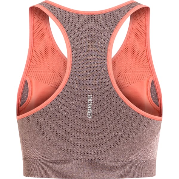 Brassière trail ODLO SEAMLESS MEDIUM CERAMICOOL SPORTS BRA W LIVING CORAL MELANGE