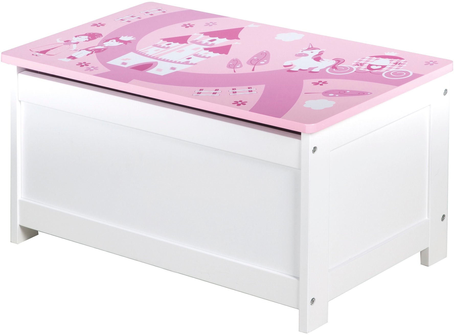 roba® Truhe »Krone, rosa/pink« mit Deckelbremse; fürs Kinderzimmer