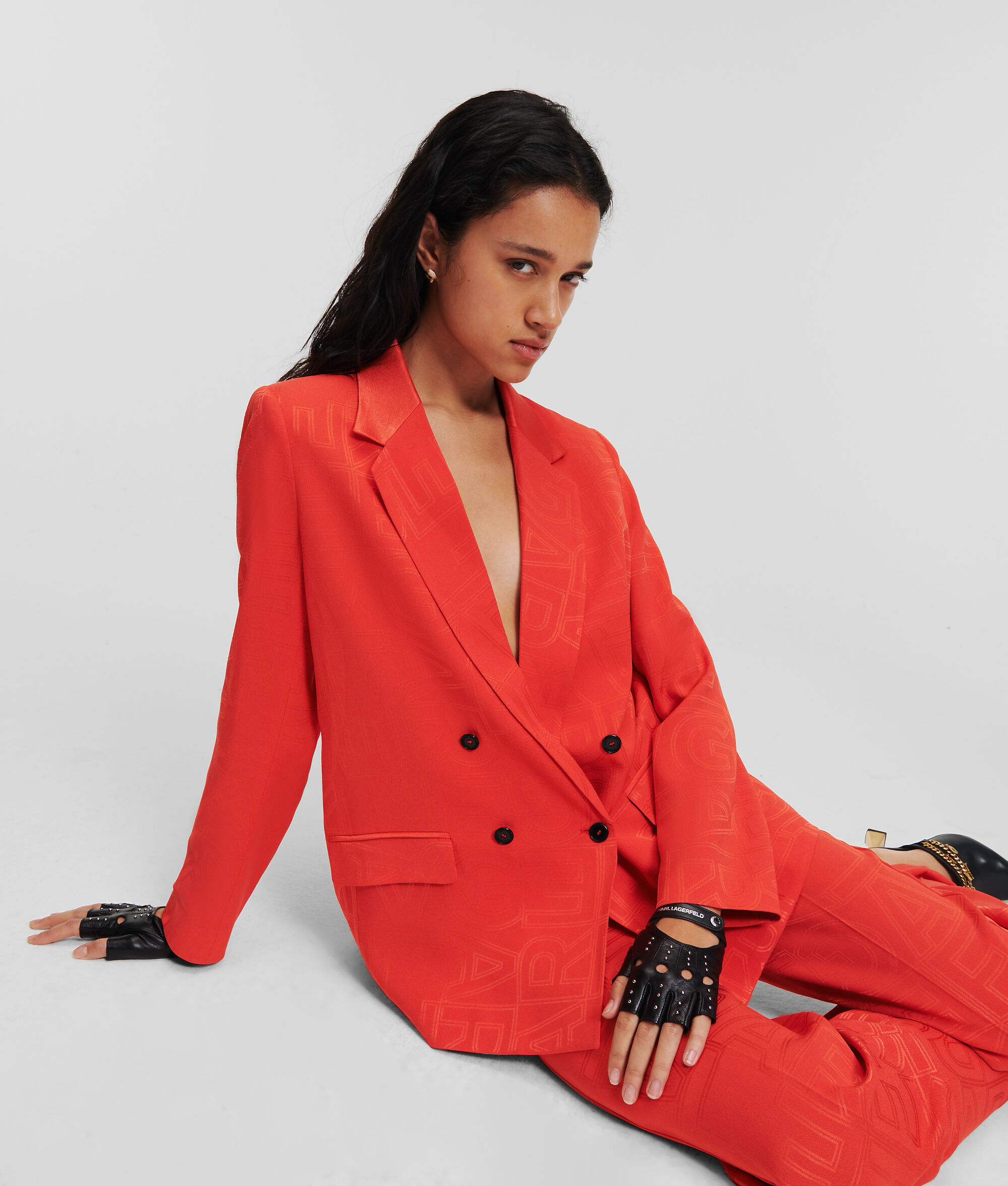 BLAZER HABILLÉ AVEC LOGO KARL