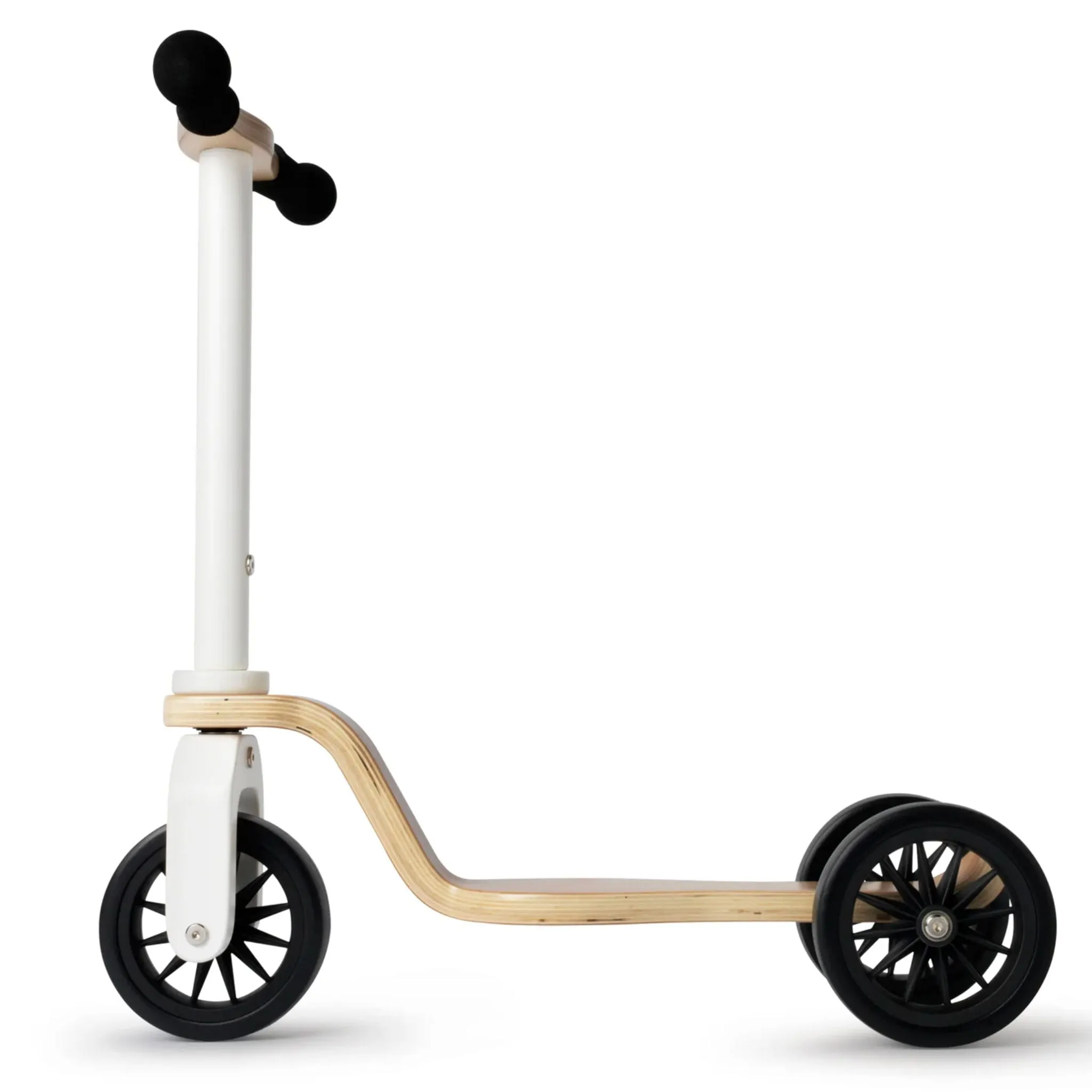 Kinderfeets Trottinette Kinderscooter - Naturel  Blanc