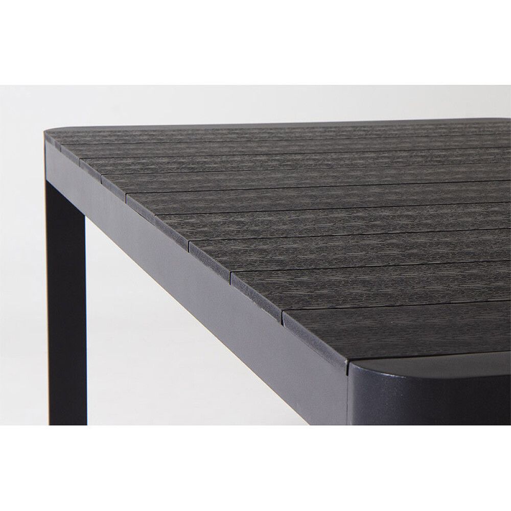 SPISEBORD SENSUM STENVIK UTTREKKBART 170-240X100CM SVART