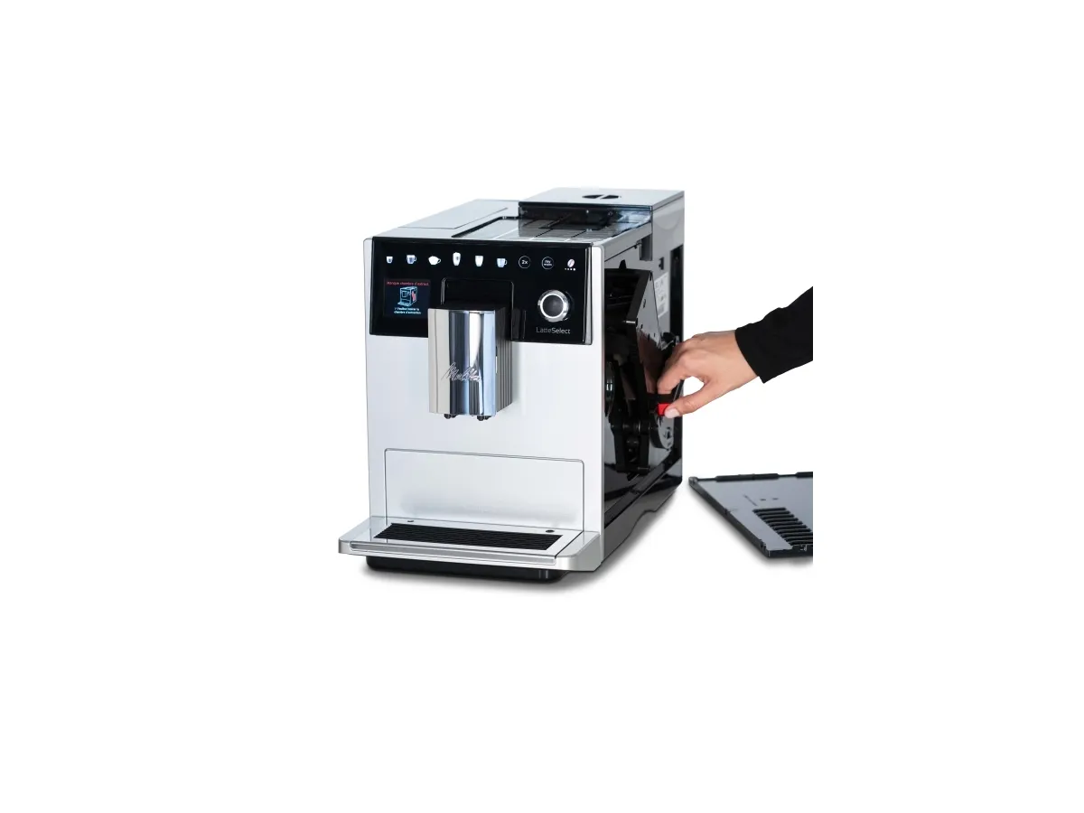 Melitta F63/0-201, Espressomaskine, 1,8 L, Kaffebønner, Indbygget kværn, 1400 W, Sølv