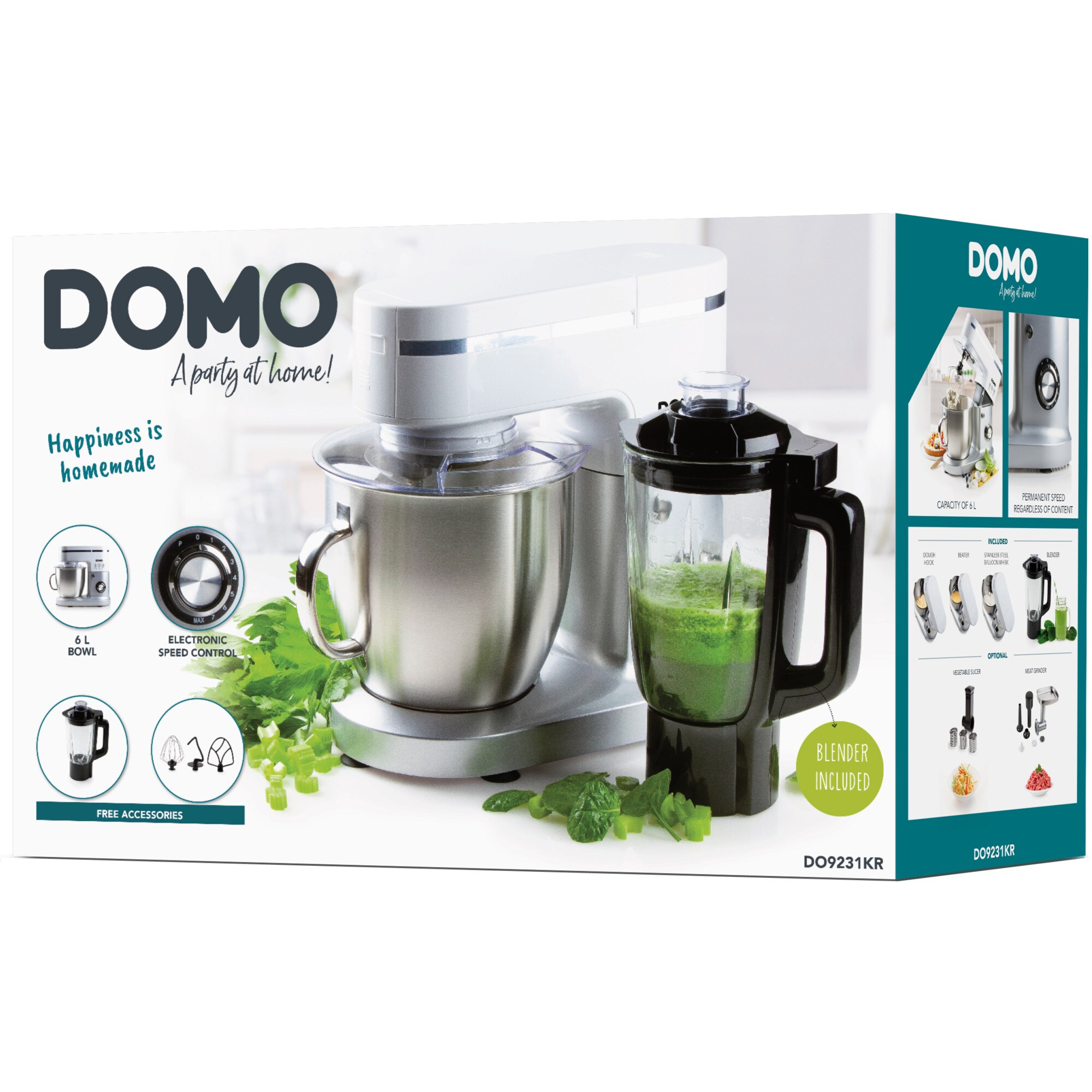 Domo Küchenmaschine Küchenmaschine DO9231KR