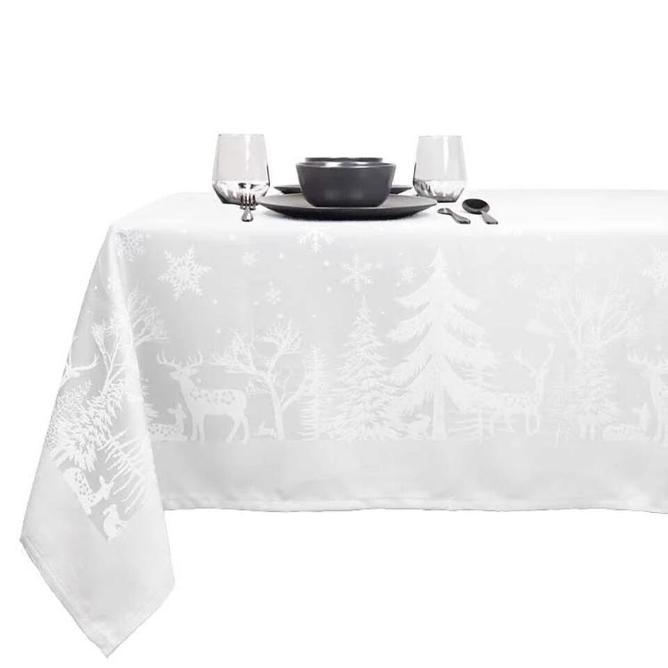 Unique Living - Tafelkleed Rody - 150x250cm - White